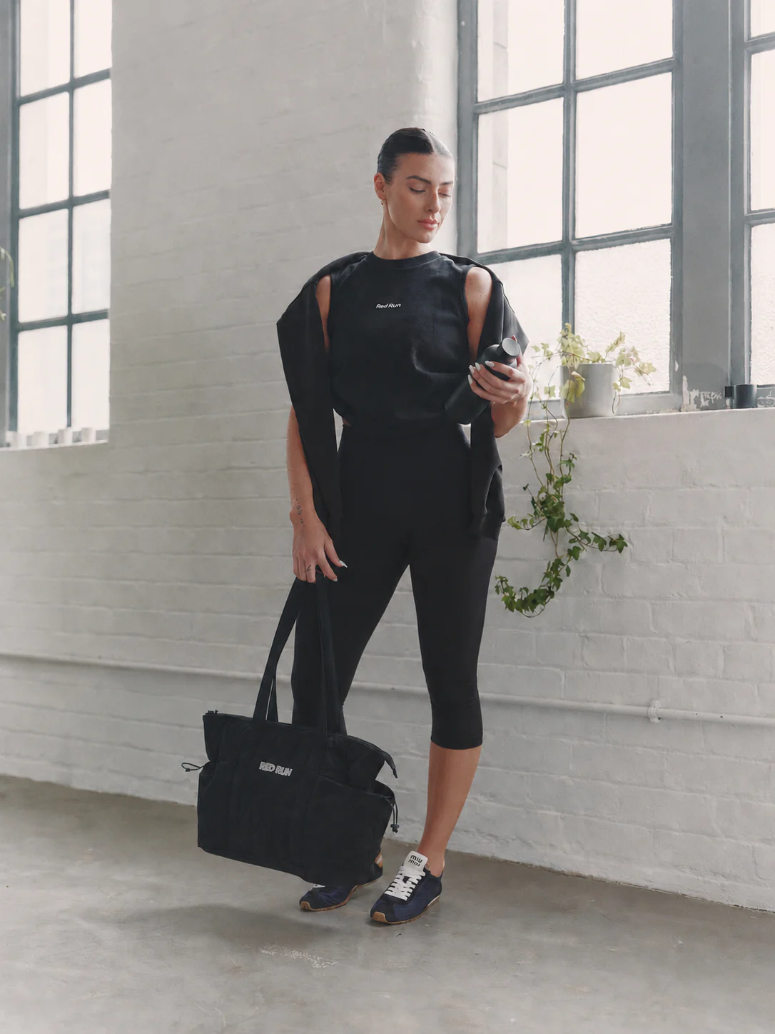 Active Elevate Wrap Capri Legging - Black - Image 4