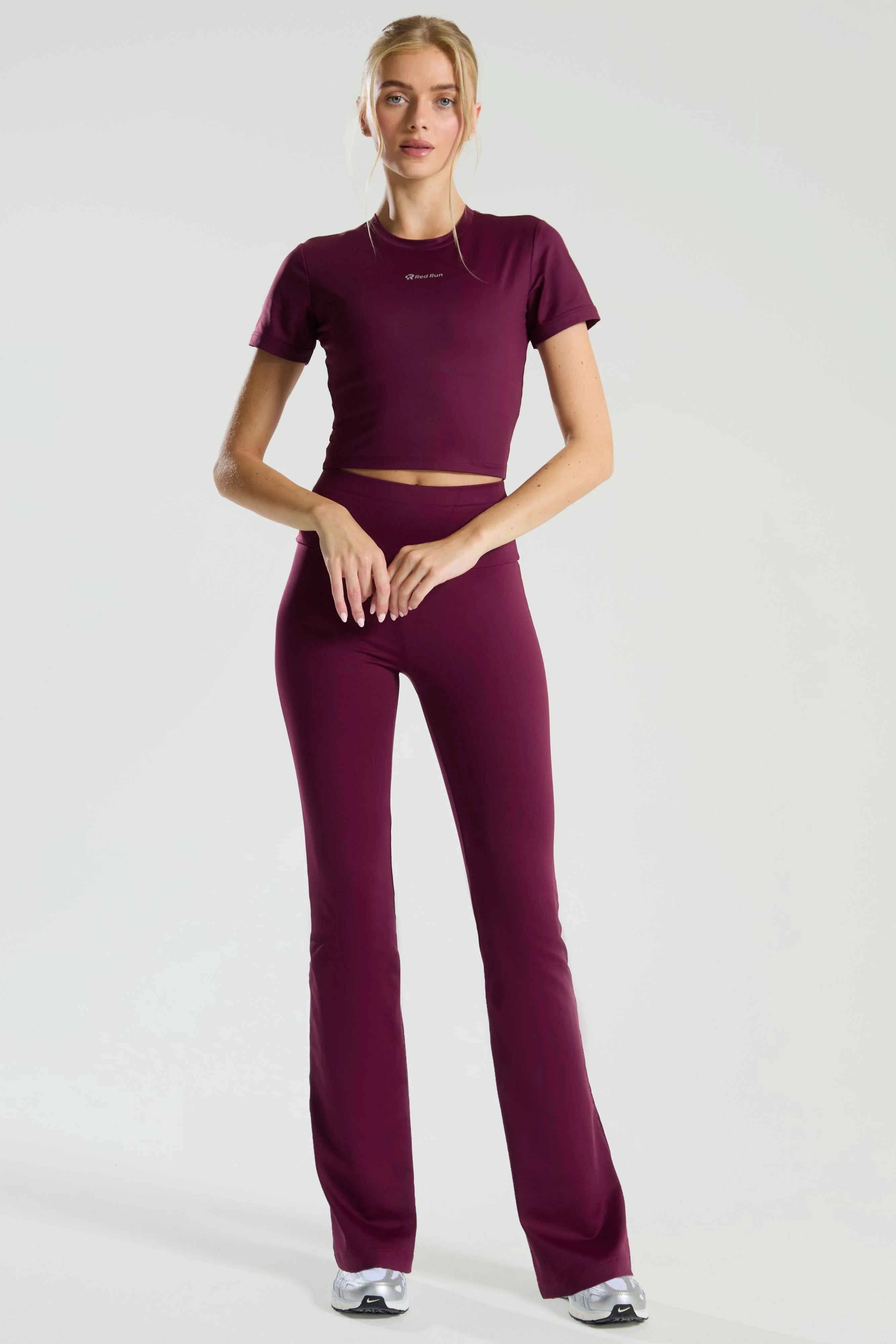 Active Baby Tee - Burgundy - Image 4
