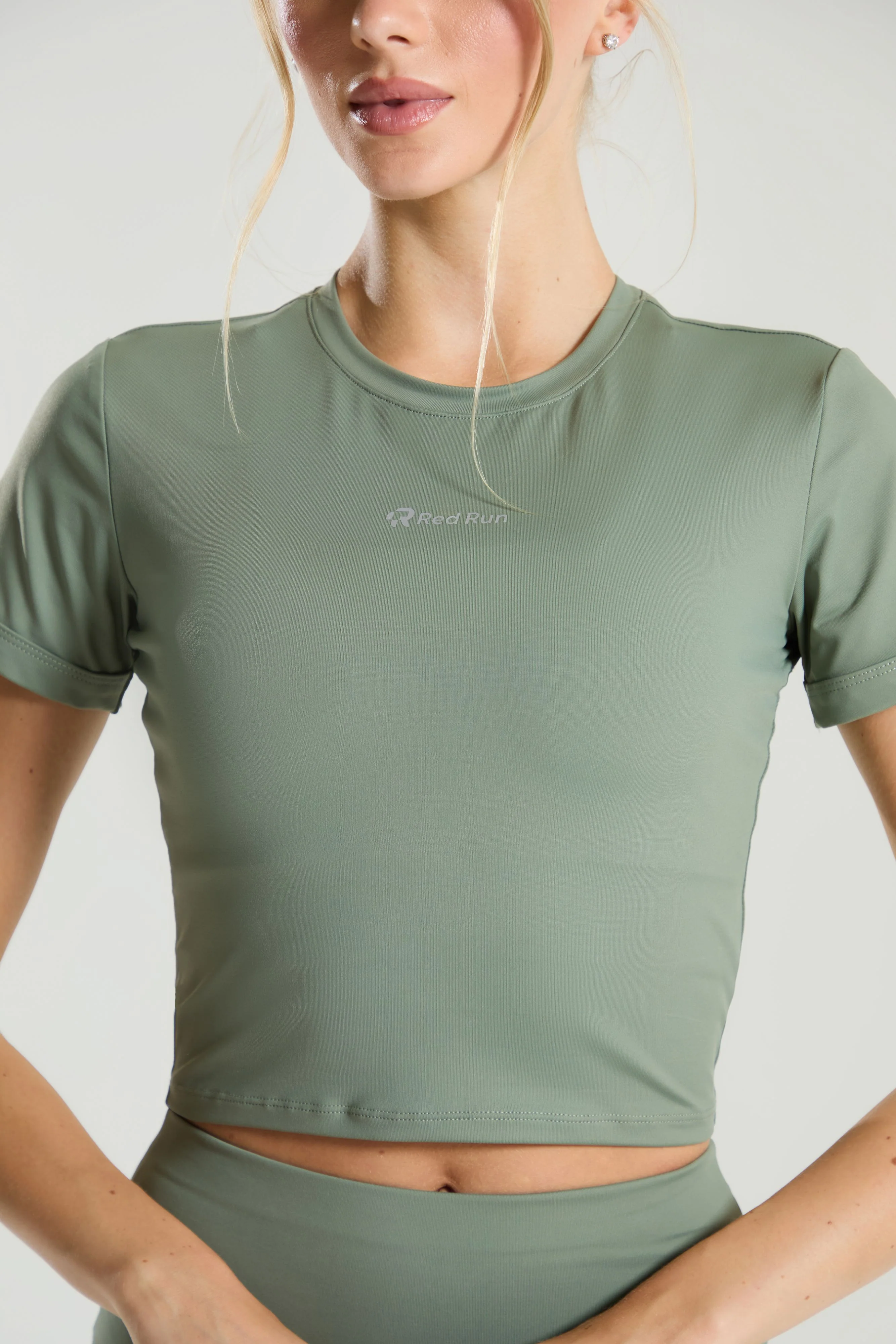 Active Baby Tee - Olive Green - Image 5