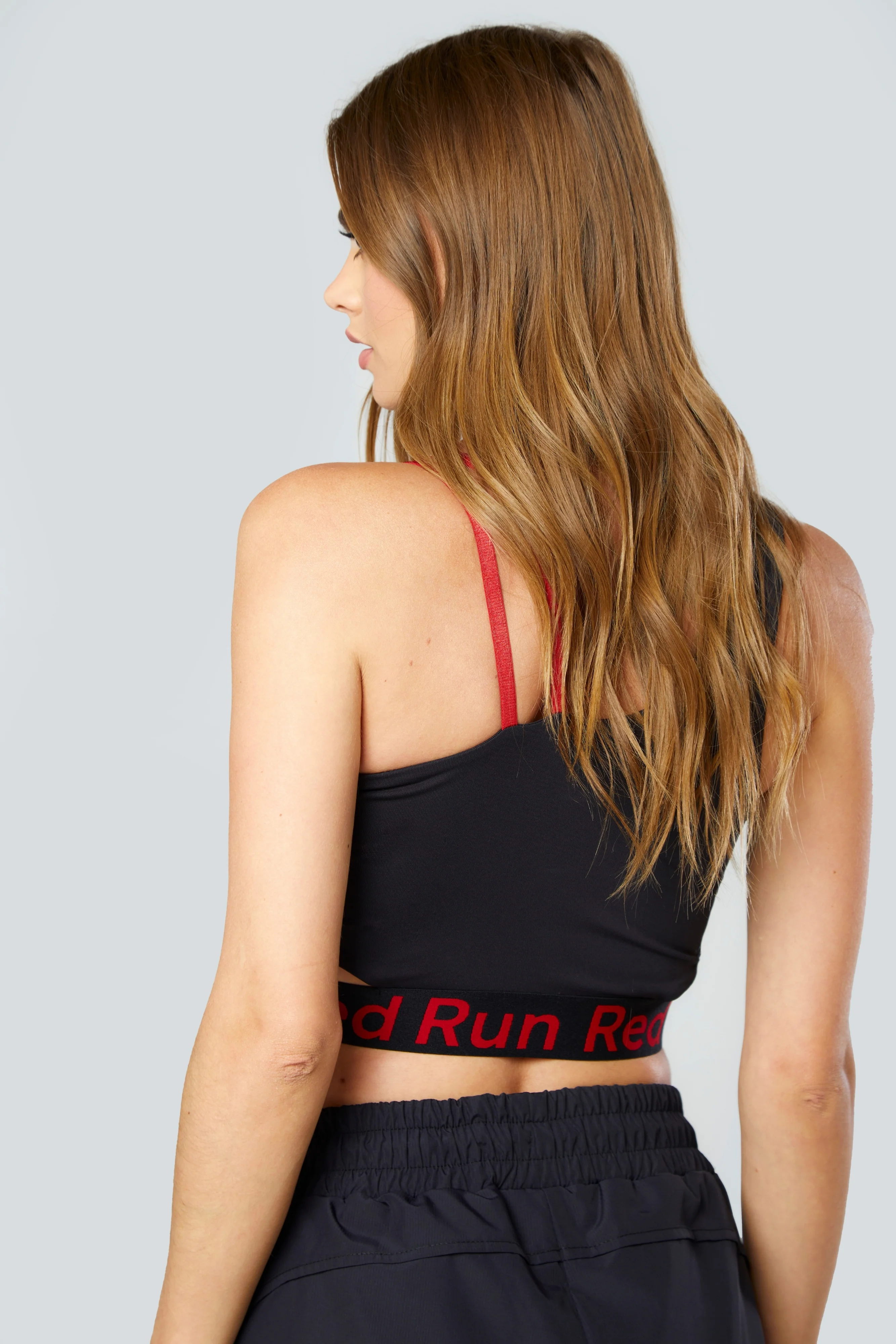 Colour Block Sports Bra - Inky - Image 3