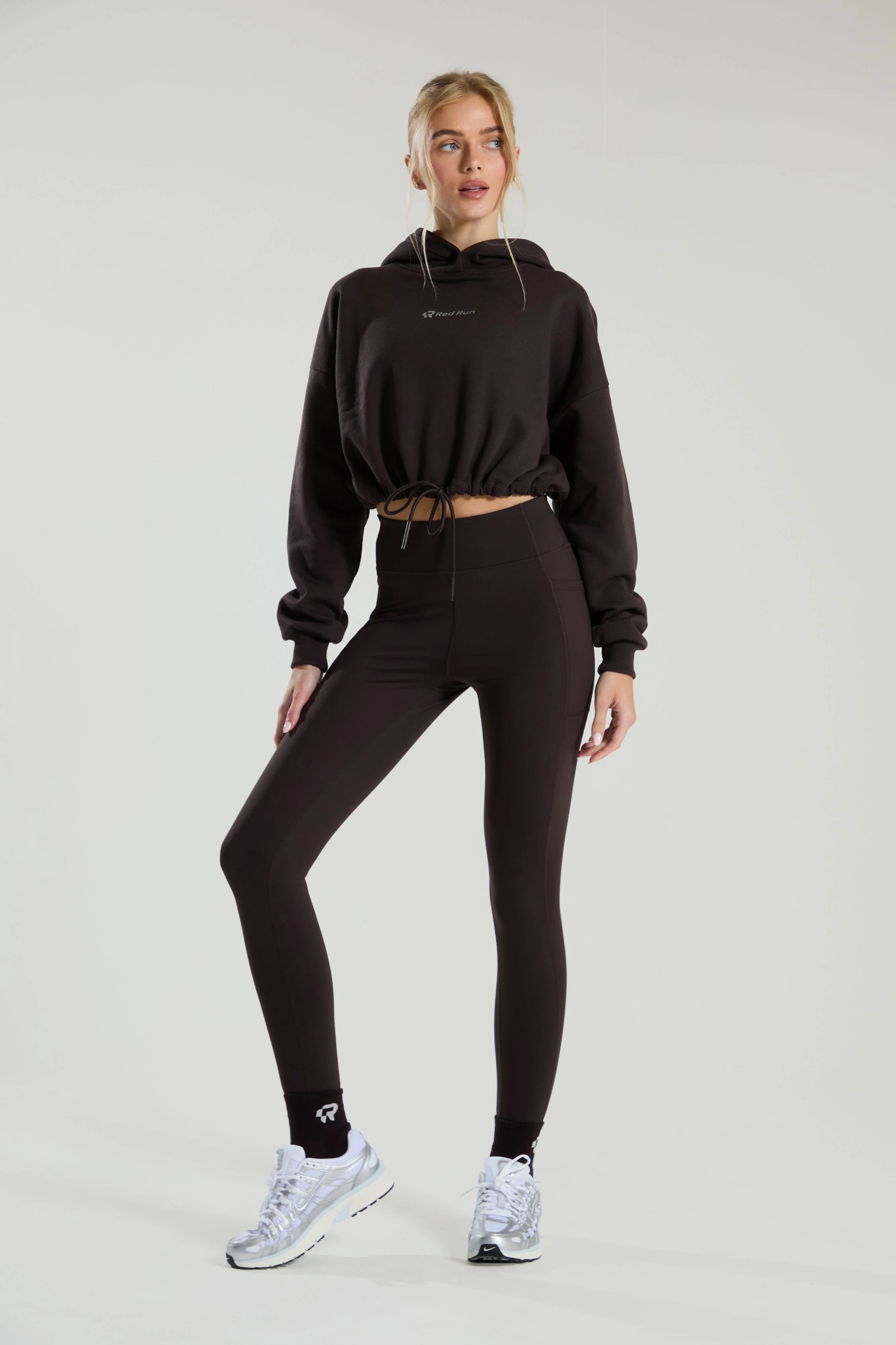 Active Cropped Hoodie - Espresso Sweater - Image 4