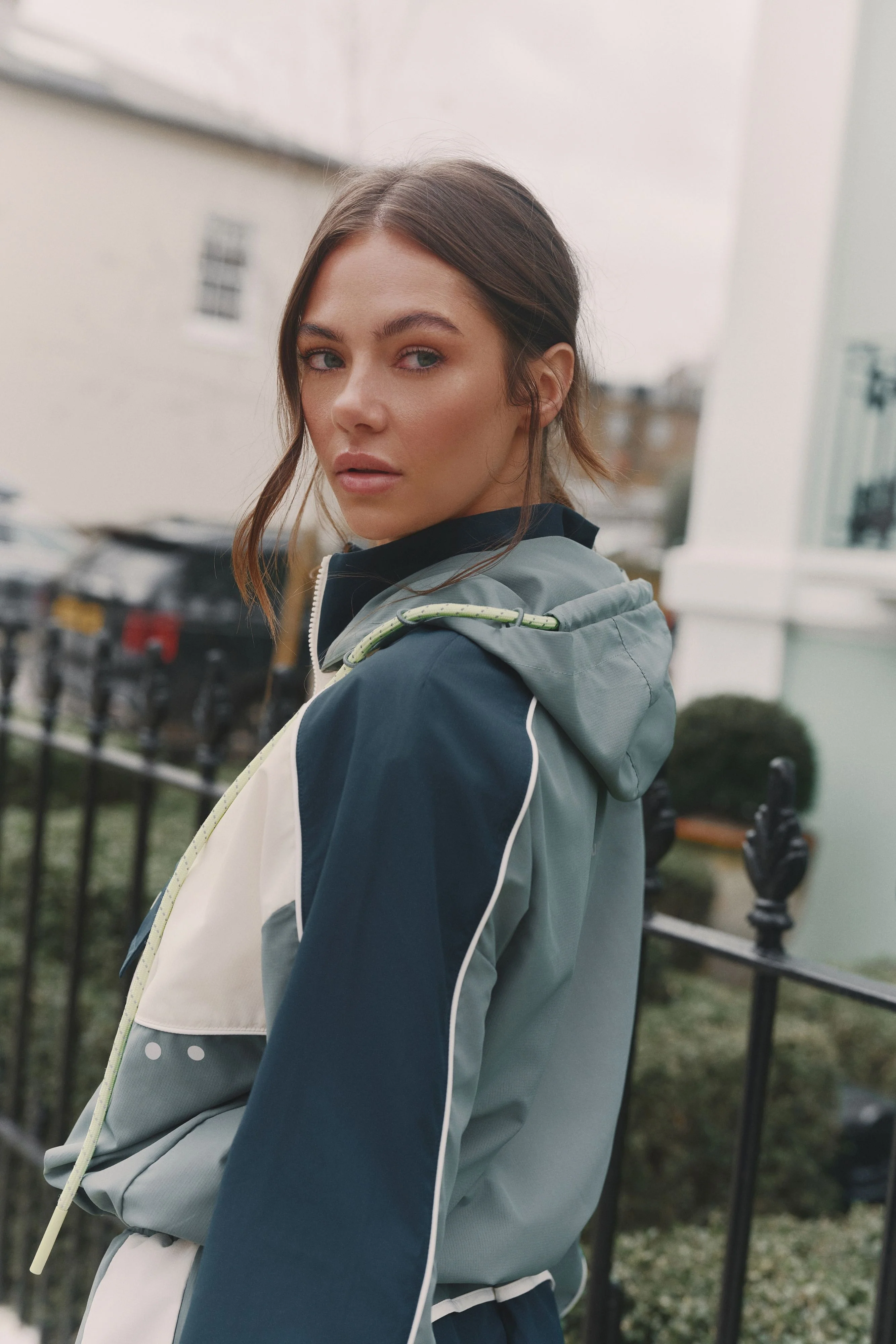 Cropped Windbreaker - Skyline - Image 2