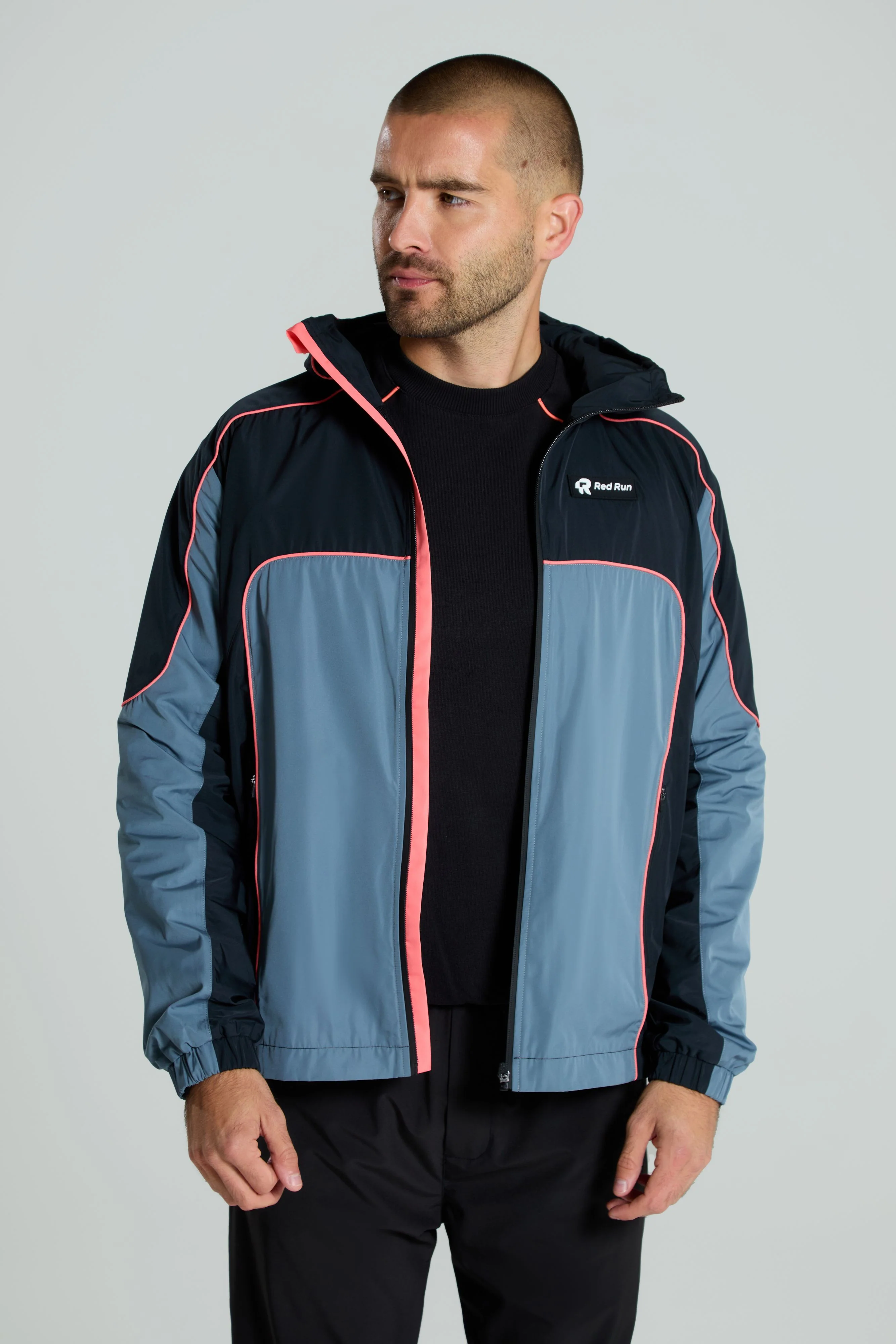 Men's Technical Jacket: Grey/Black - Image 3