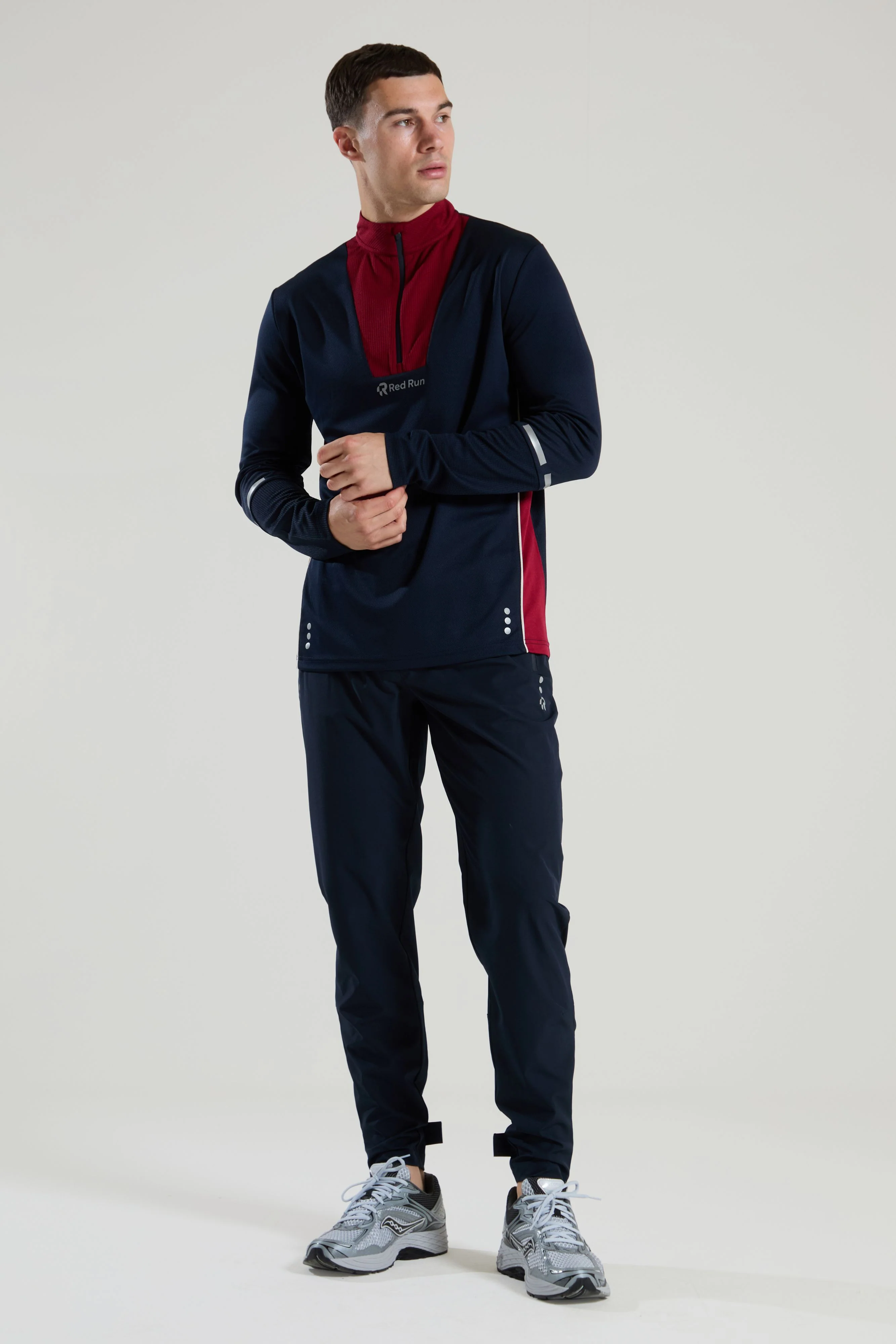 Men's Technical Power 1/4 Zip - Crimson Wave - Image 3