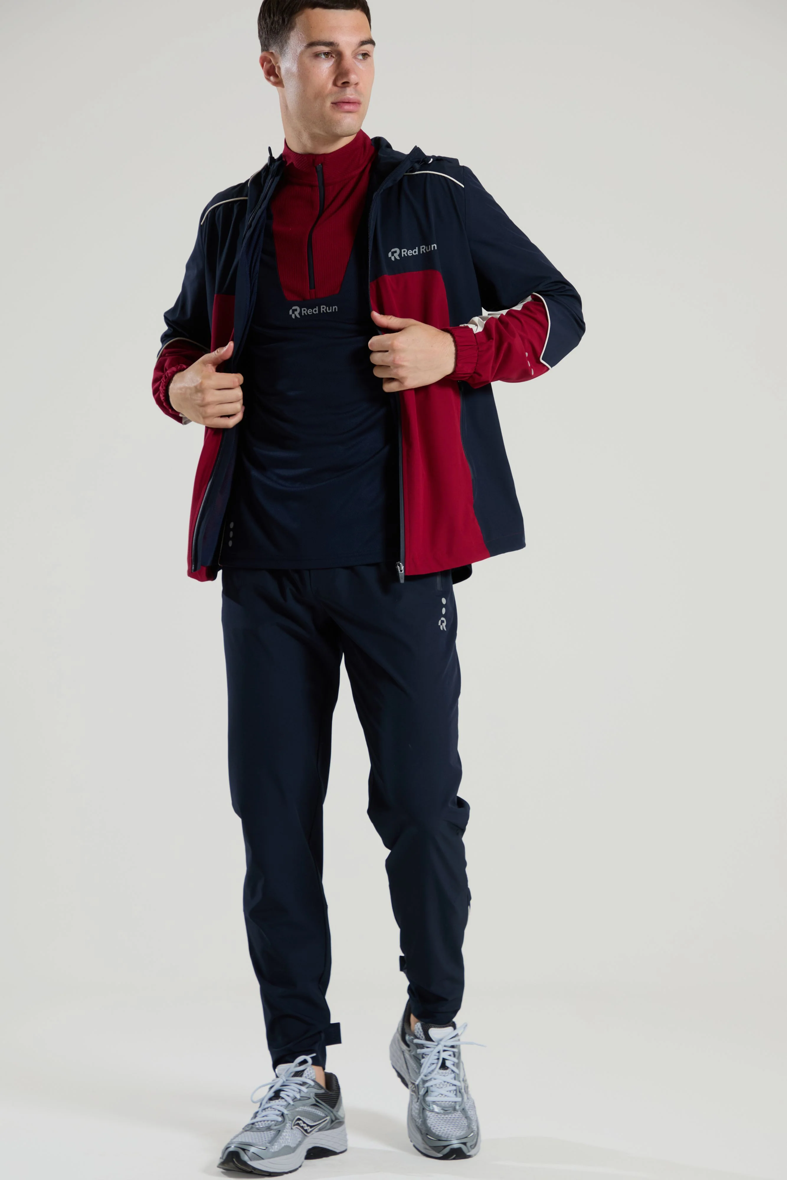 Men's Technical Track Jacket - Crimson Wave - Image 4