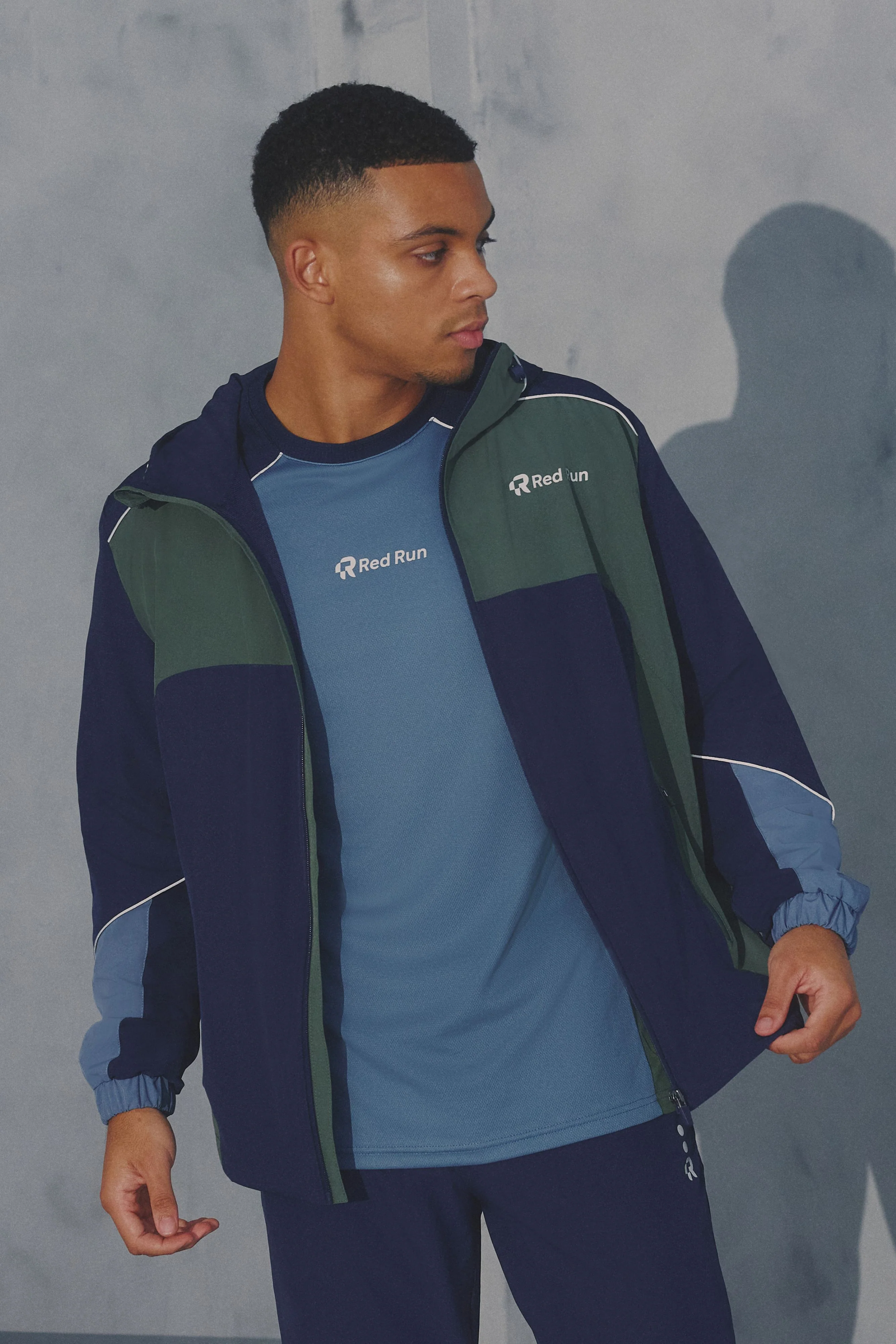 Men's Technical Track Jacket - Midnight Moss - Image 3