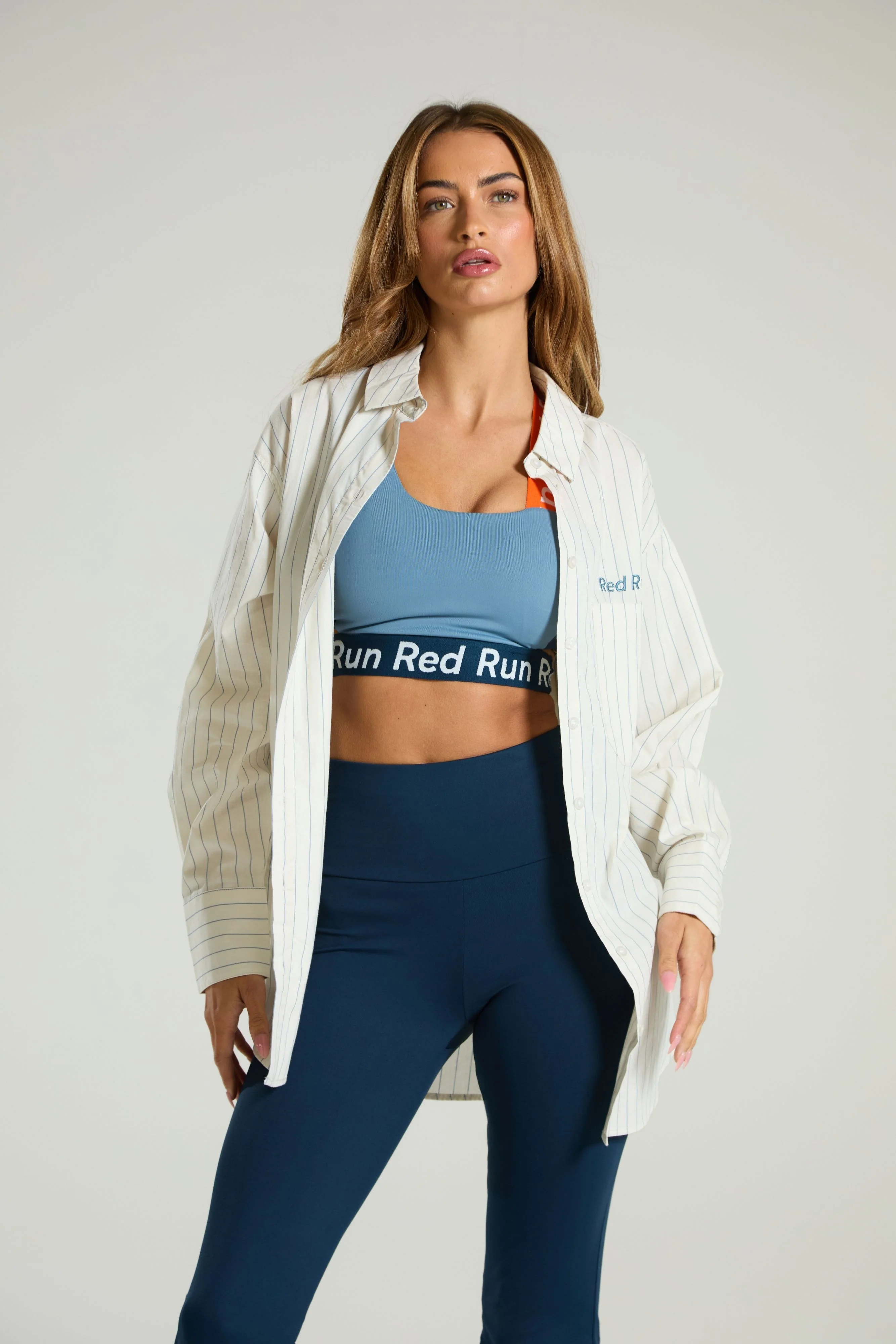 Relaxed Pinstripe Shirt: Muse - Image 4