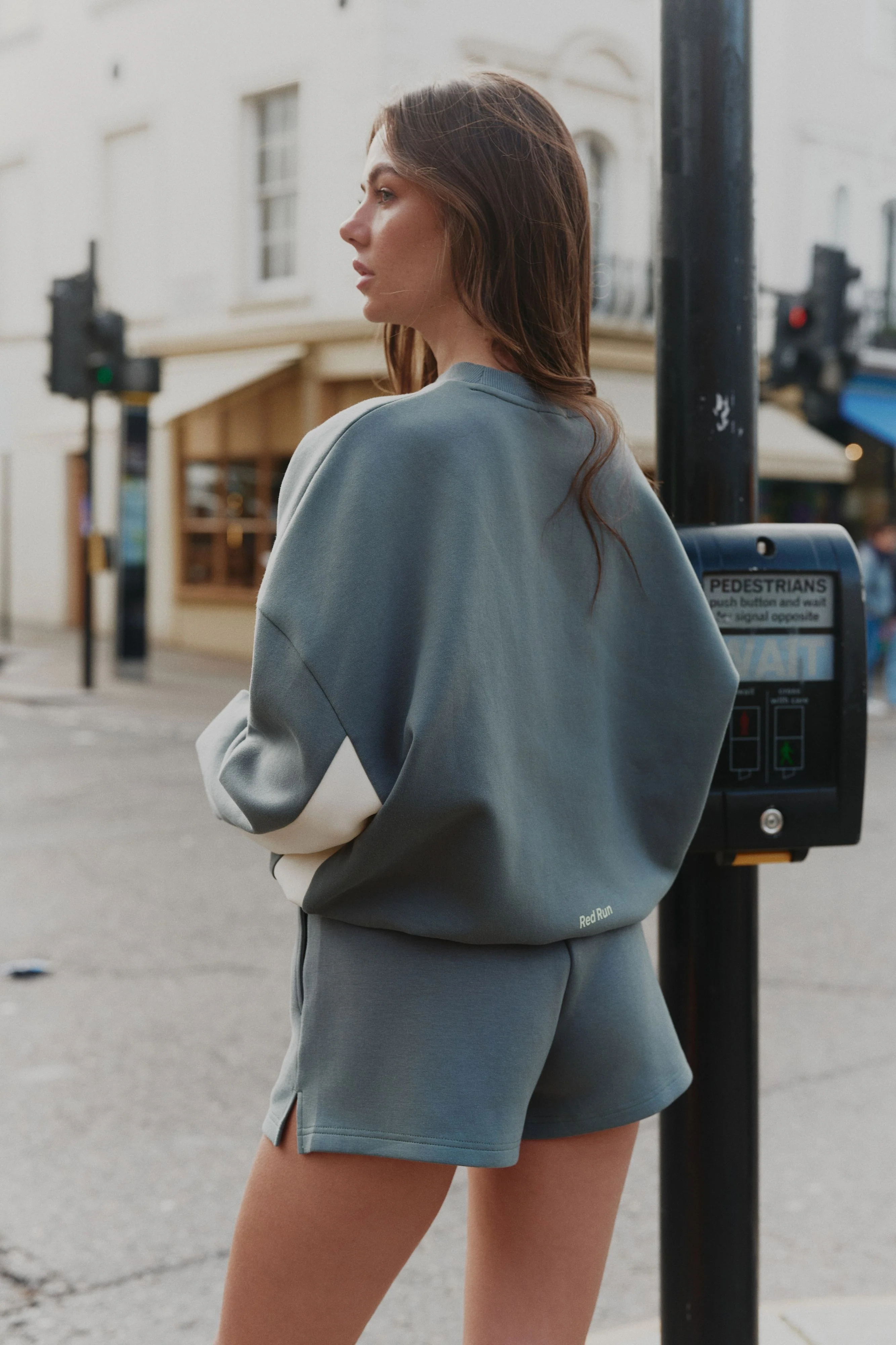 Relaxed Sweater Short - Skyline - Image 3