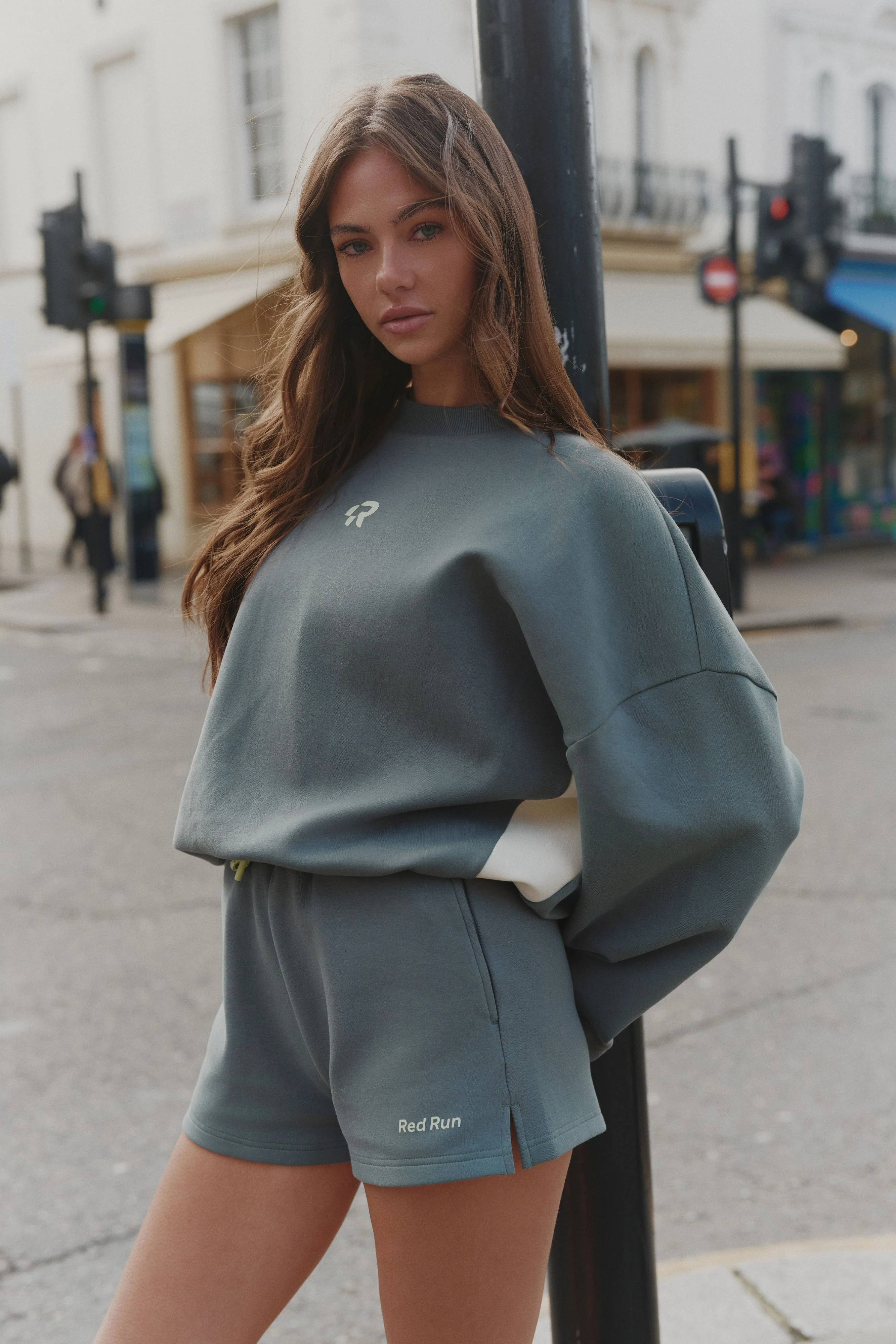 Relaxed Sweater Short - Skyline - Image 4