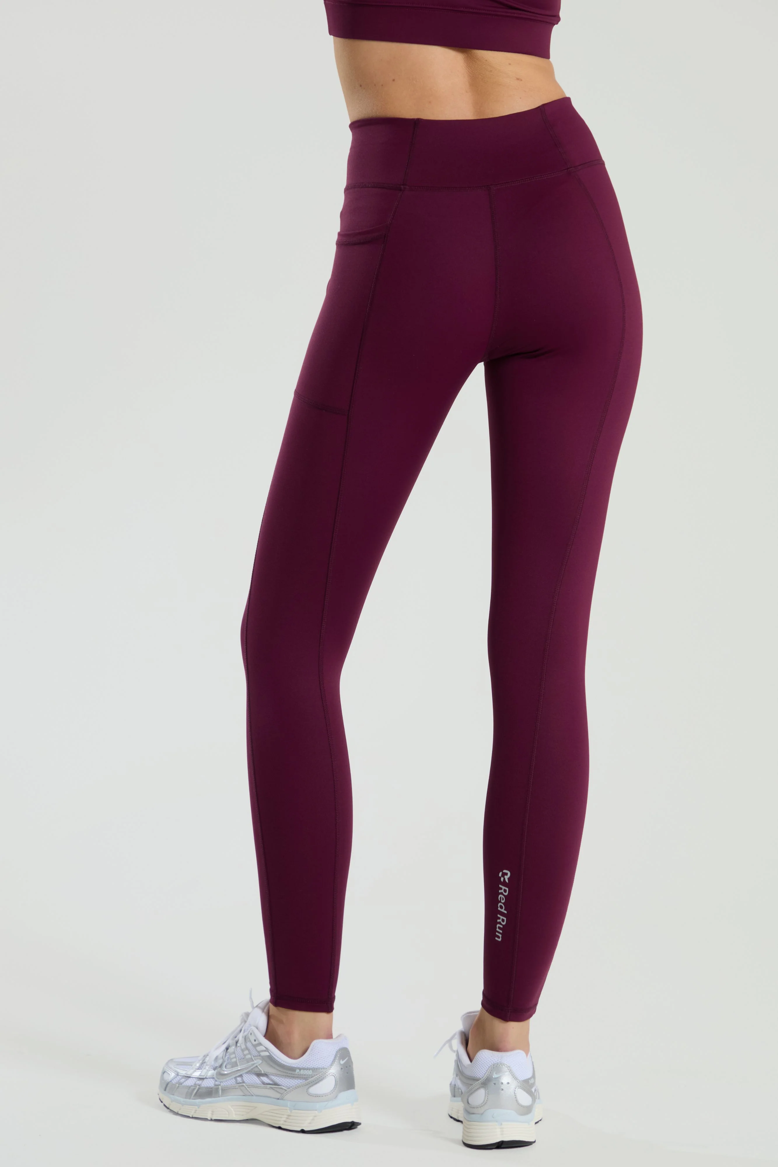 Active Sculpted Leggings - Burgundy - Image 3