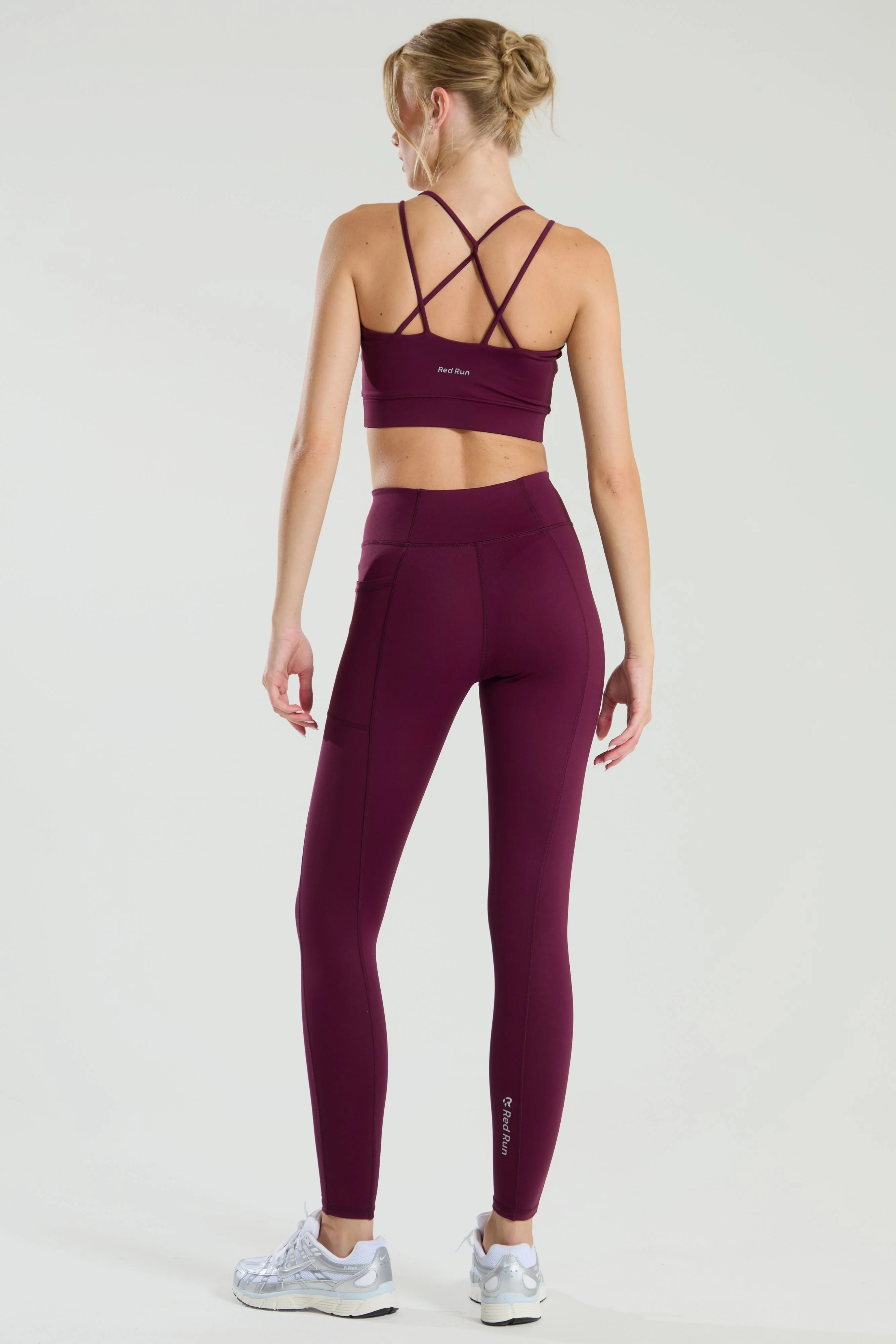 Active Sculpted Leggings - Burgundy - Image 4