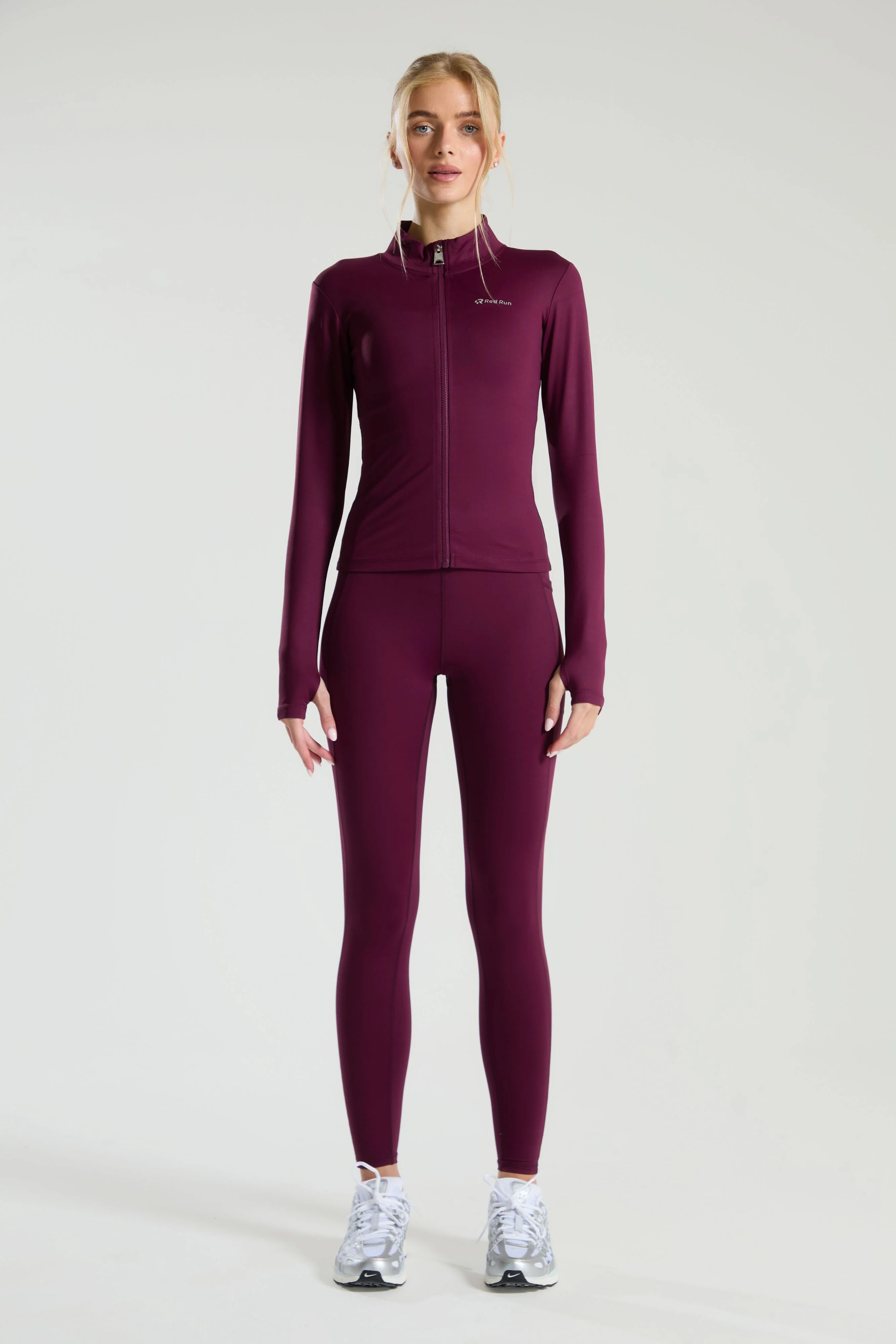 Active Sculpted Leggings - Burgundy - Image 5