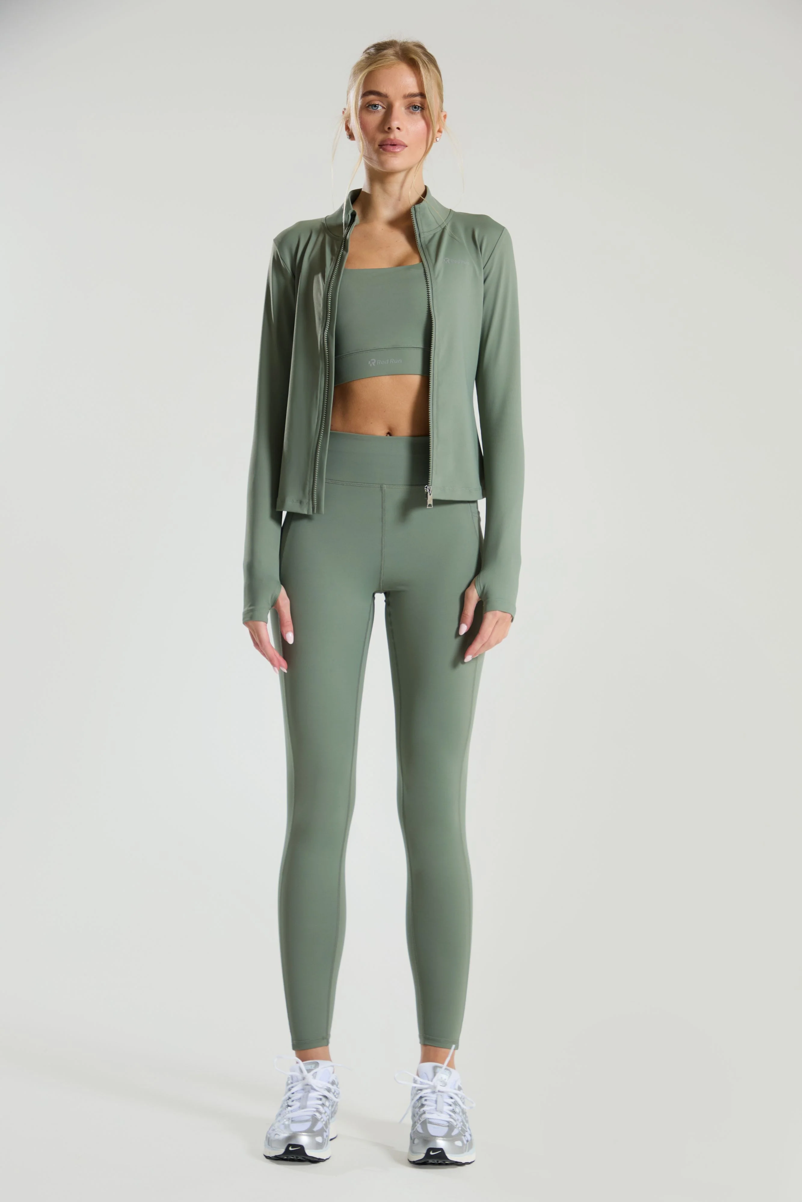 Active Sculpted Leggings - Olive Green - Image 3