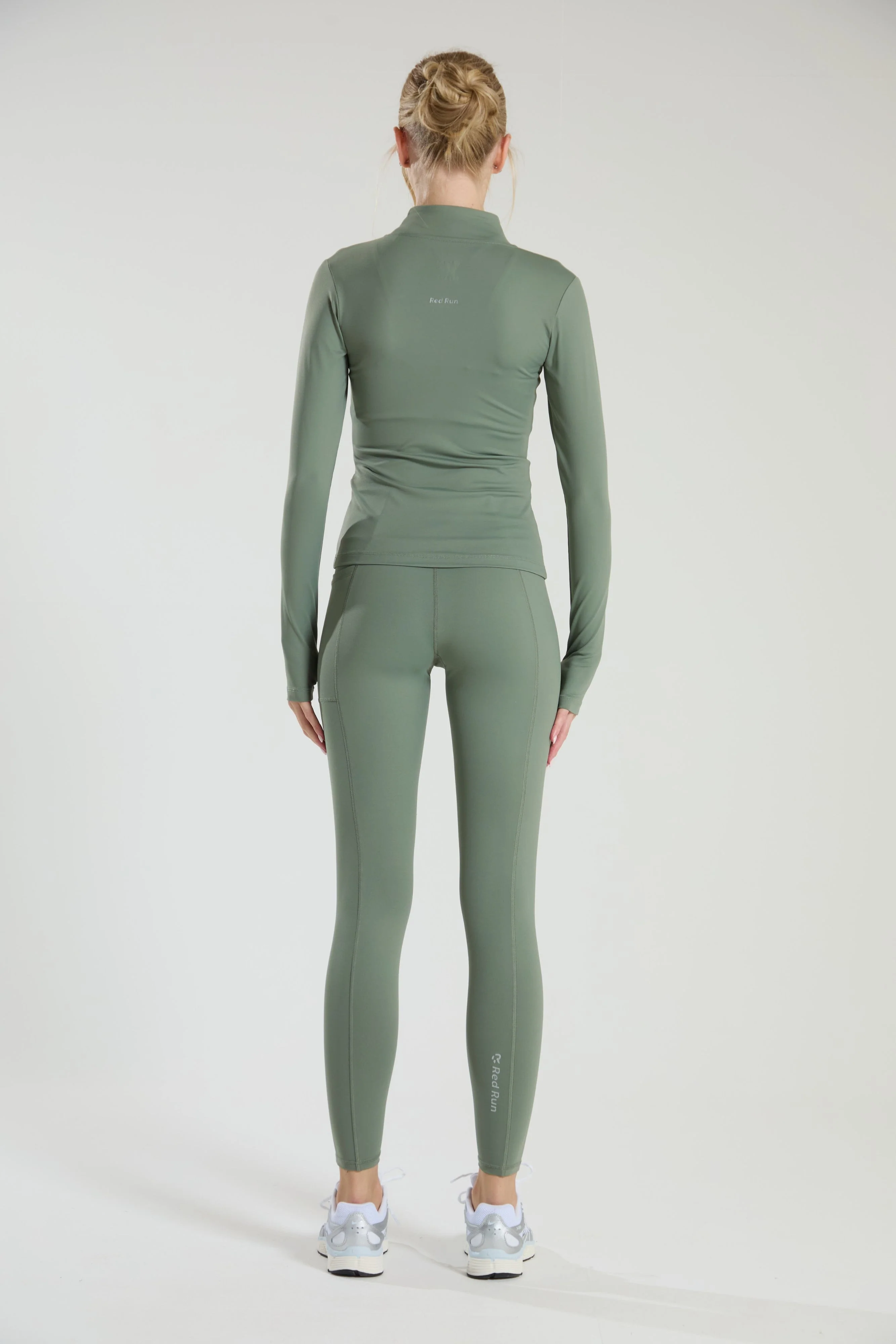 Active Sculpted Leggings - Olive Green - Image 4