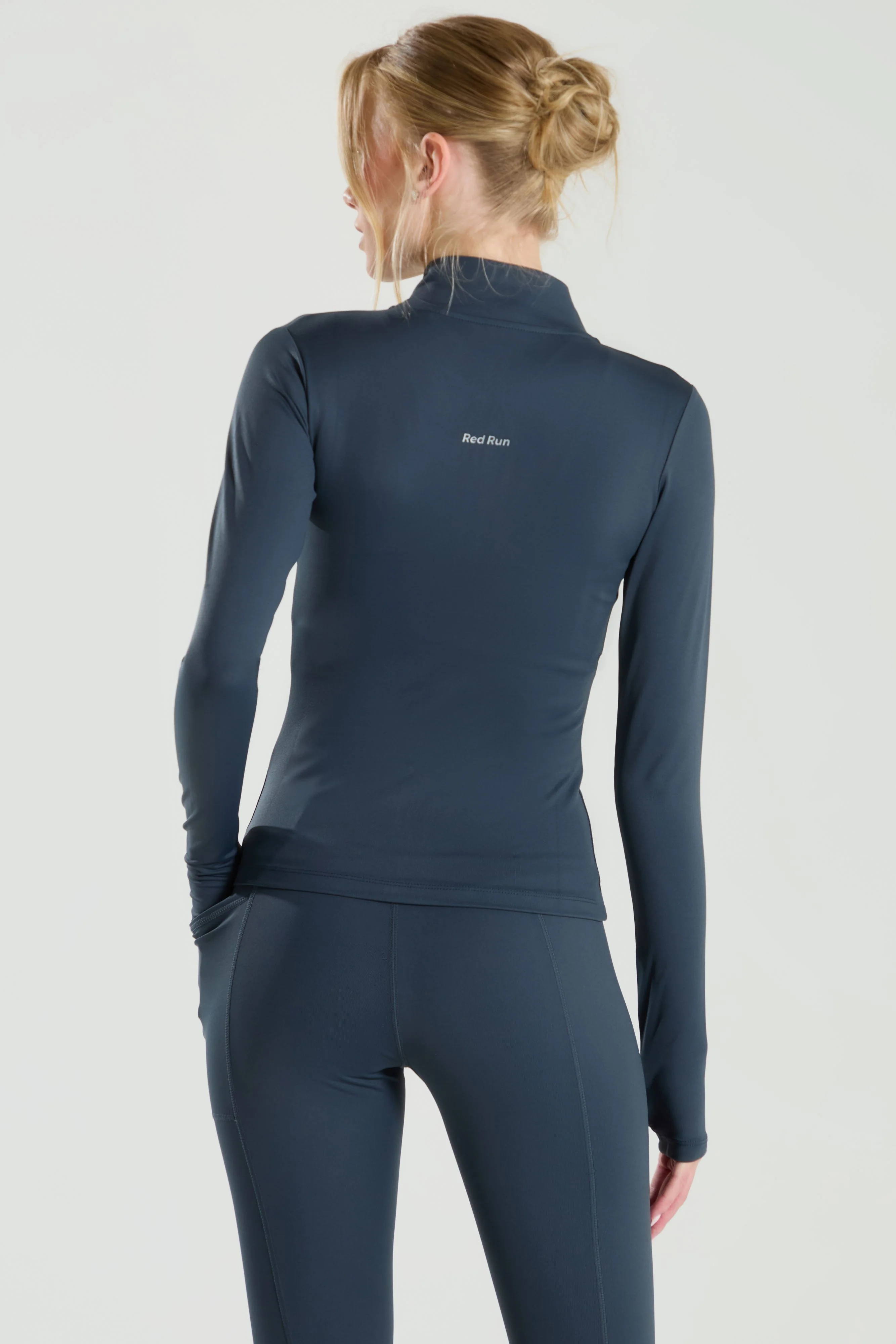 Active Technical Full Zip Top - Slate Grey - Image 3