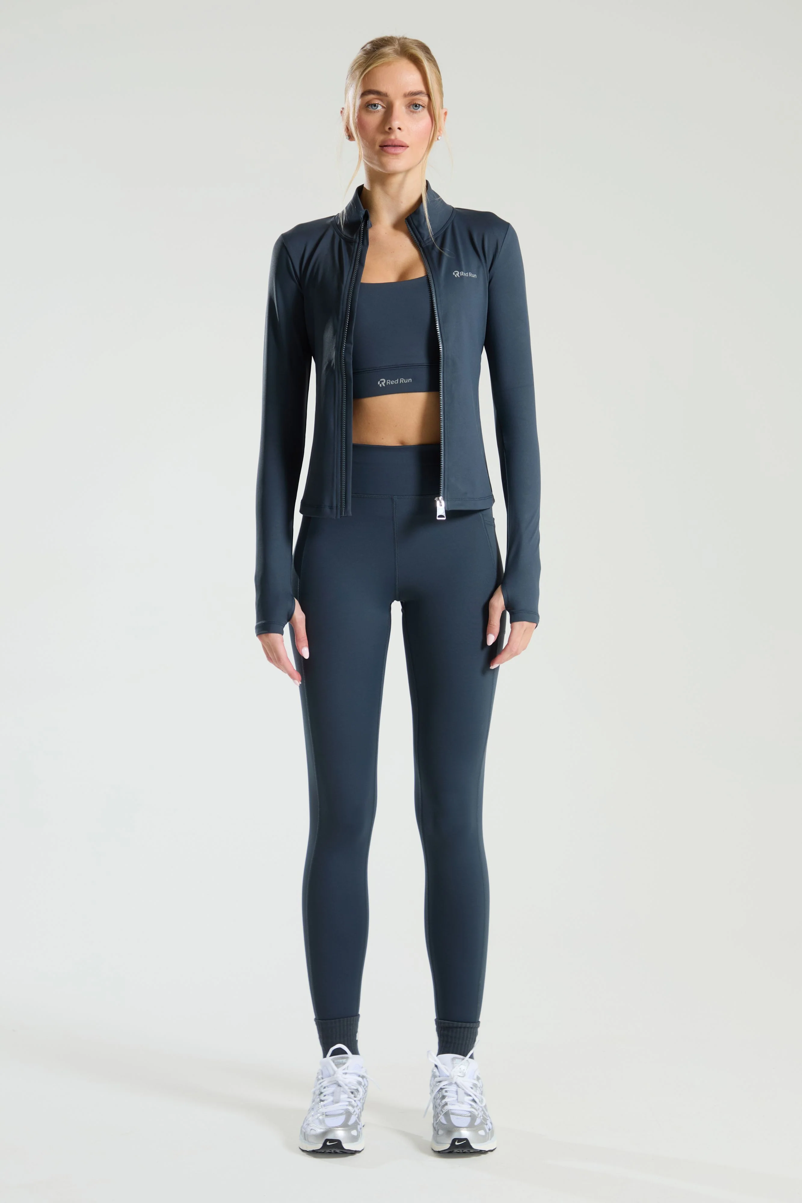 Active Technical Full Zip Top - Slate Grey - Image 4